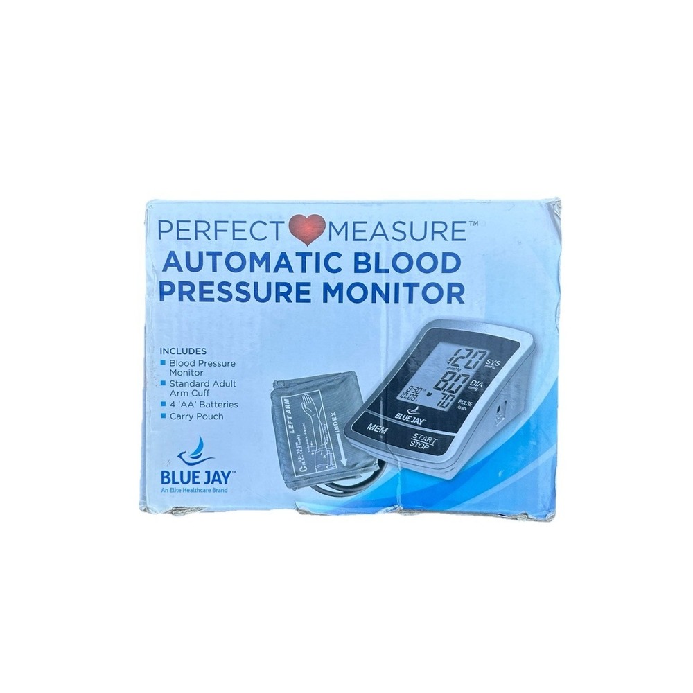 Blue Jay Automatic Blood Pressure Monitor BJ120100 New Open Box Hospice Medical